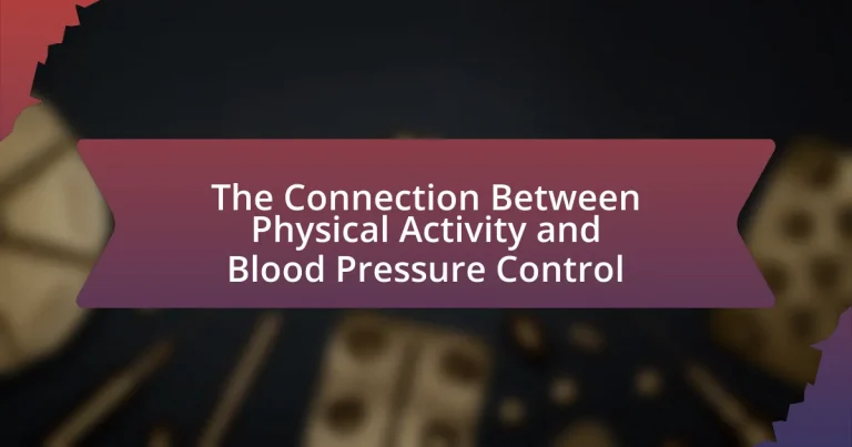 The Connection Between Physical Activity and Blood Pressure Control